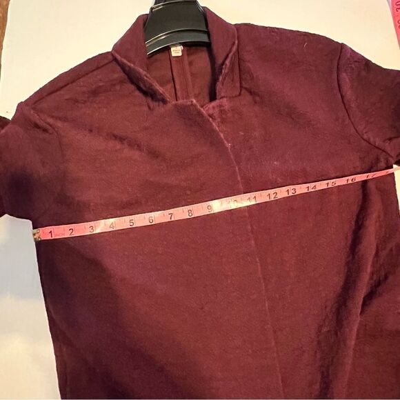 Philosophy Long Cardigan Sweater Plum Small - Picture 9 of 11